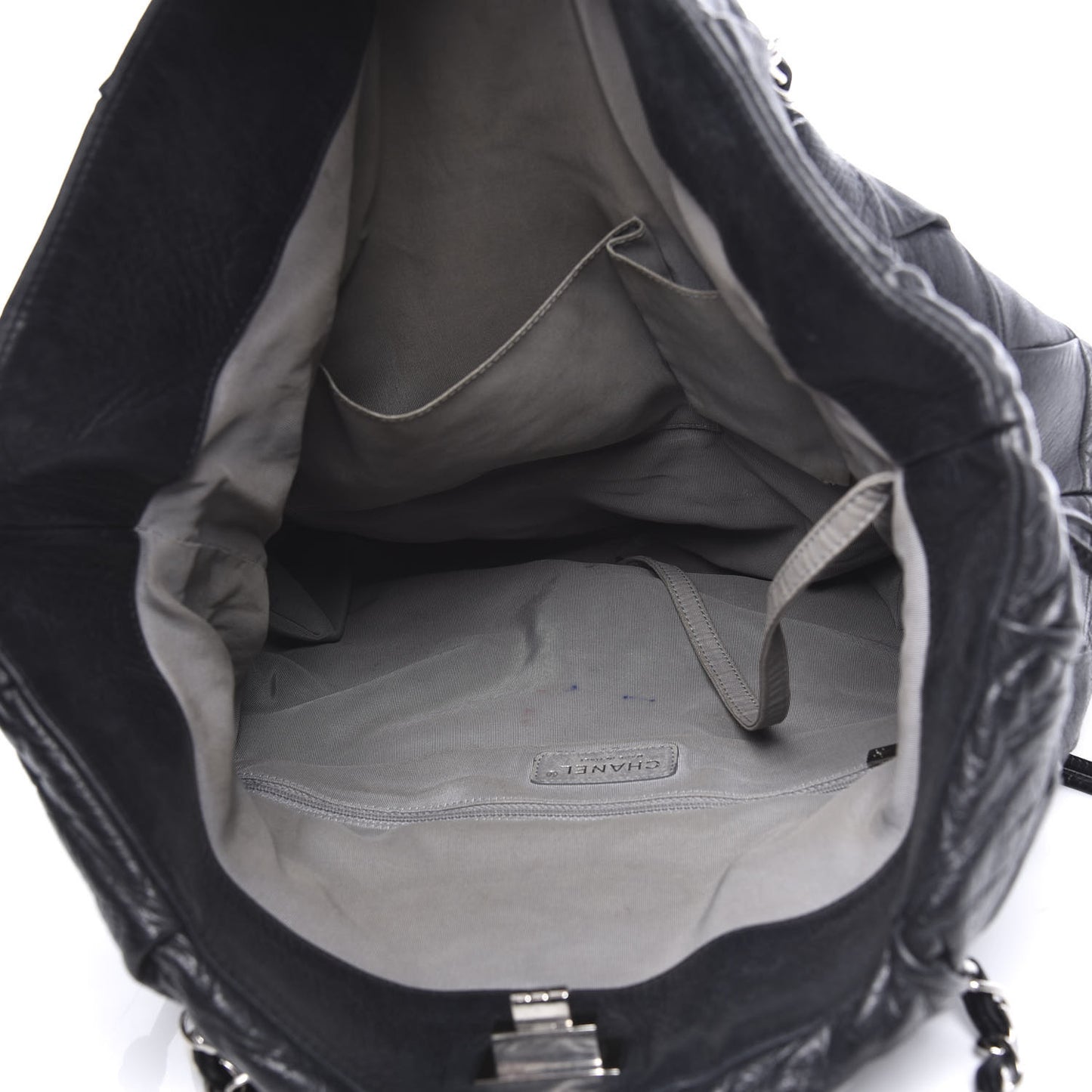 Lambskin Igloo Drawstring Tote Black