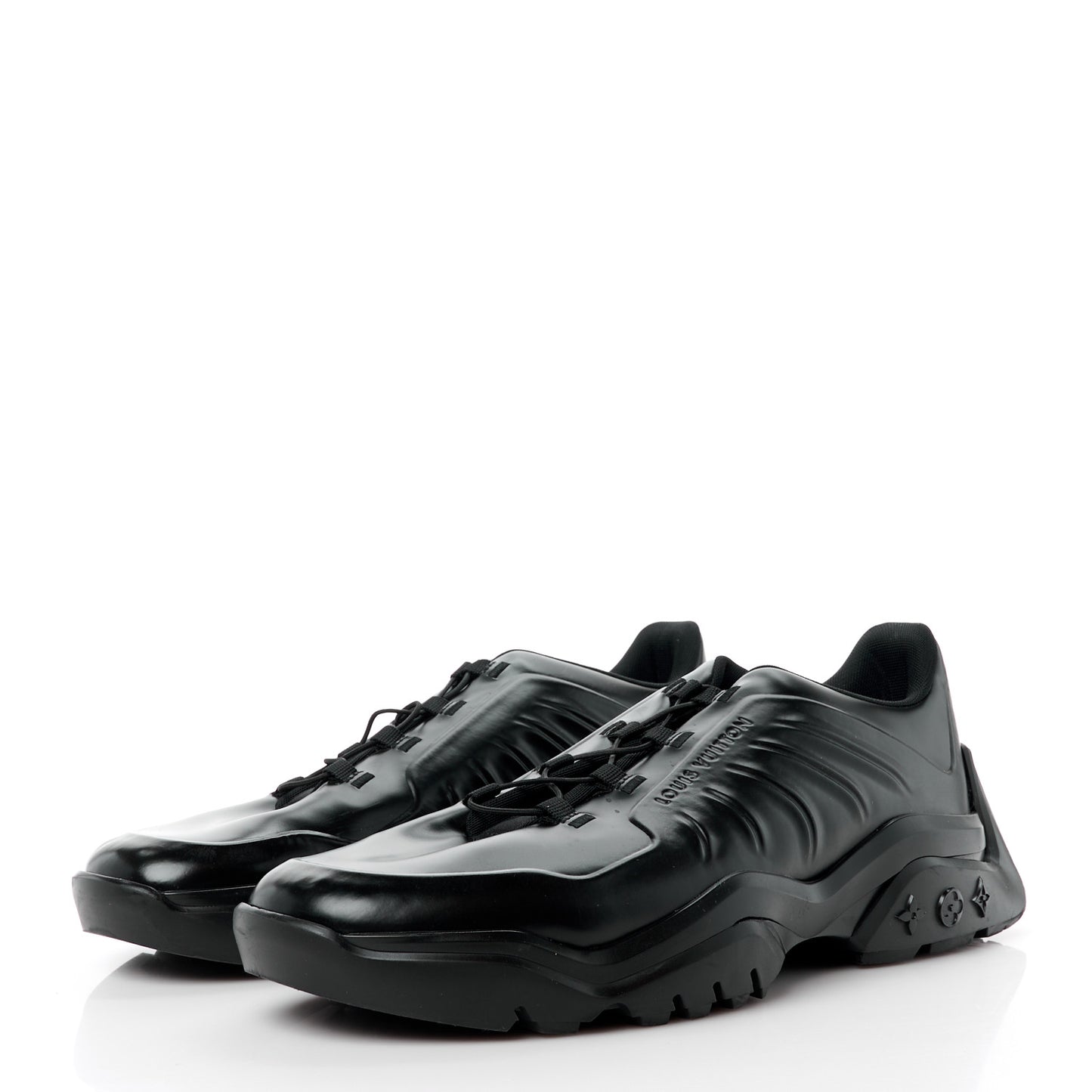 Calfskin Mens Millenium Sneakers 10 Black