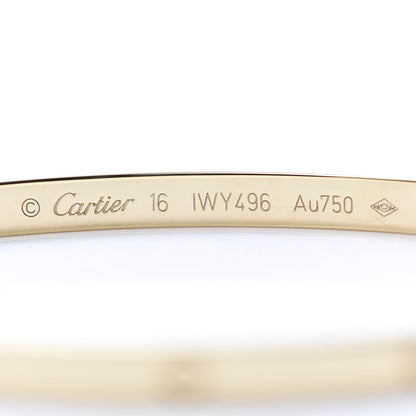 Cartier 18K Yellow Gold Small LOVE Bracelet 16 4 of 5