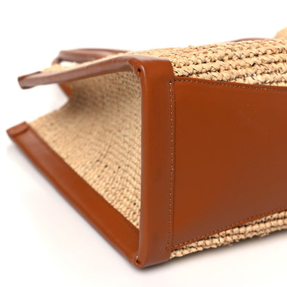 Christian Louboutin Raffia Calfskin Small By My Side Tote Natural Cuoio 10 of 11