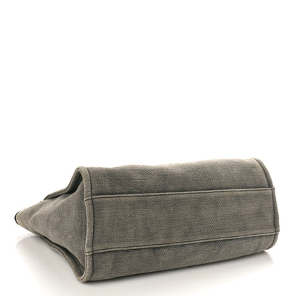 Chanel Canvas Small Deauville Tote Grey 4 of 11