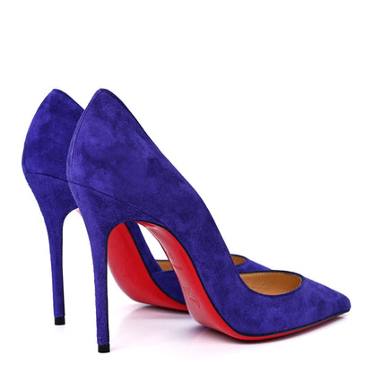 Christian Louboutin Veau Velour Iriza 100 Pumps 37.5 Purple Pop 4 of 7