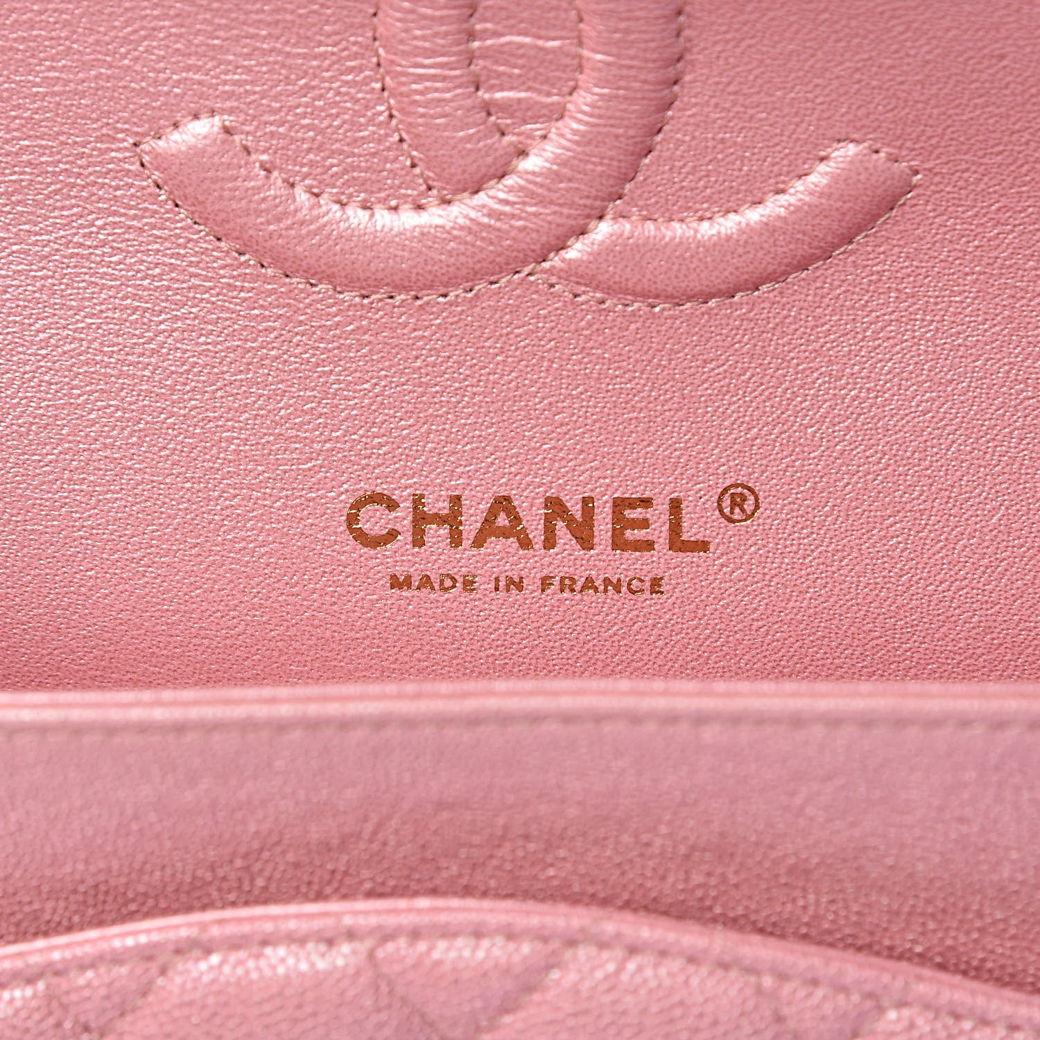 Chanel Iridescent Caviar Quilted Medium Double Flap Rose Pink 6 of 11