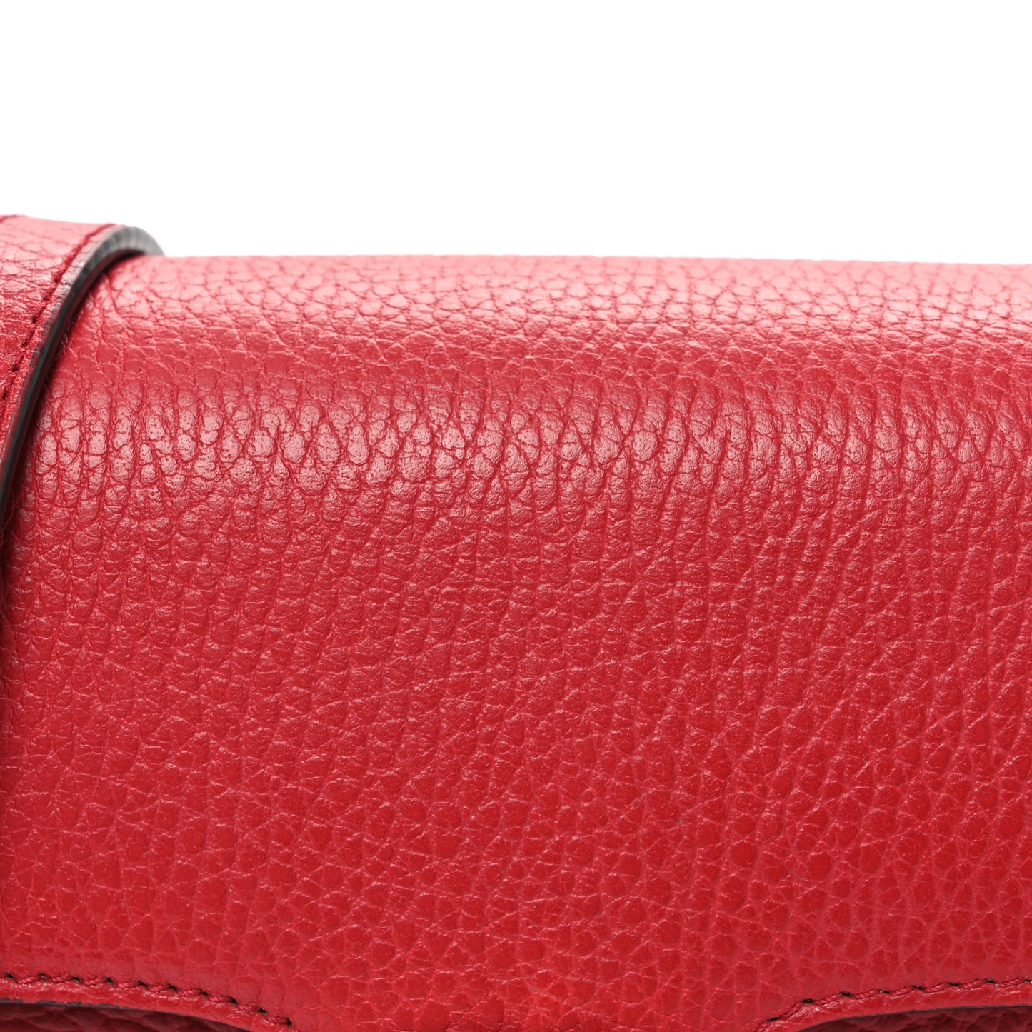 Dollar Calfskin Small Interlocking G Shoulder Bag Red