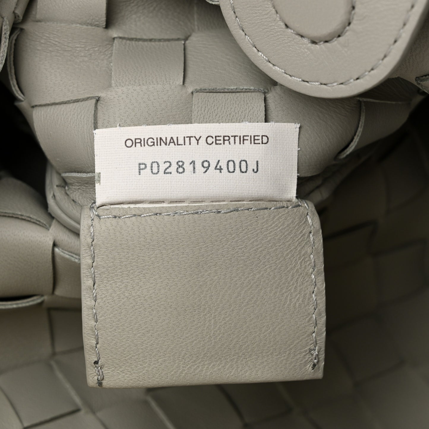 Nappa Intrecciato Sardine Bag Agate Grey