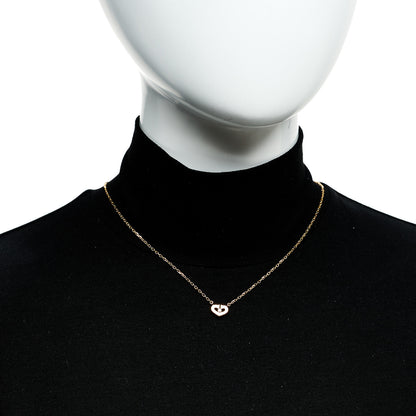 Cartier 18K Pink Gold Diamond XS Hearts and Symbols Necklace 2 of 5