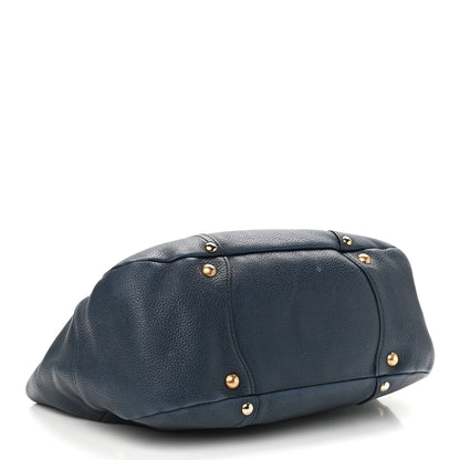 Prada Vitello Daino Pushlock Tote Bleuette 3 of 11