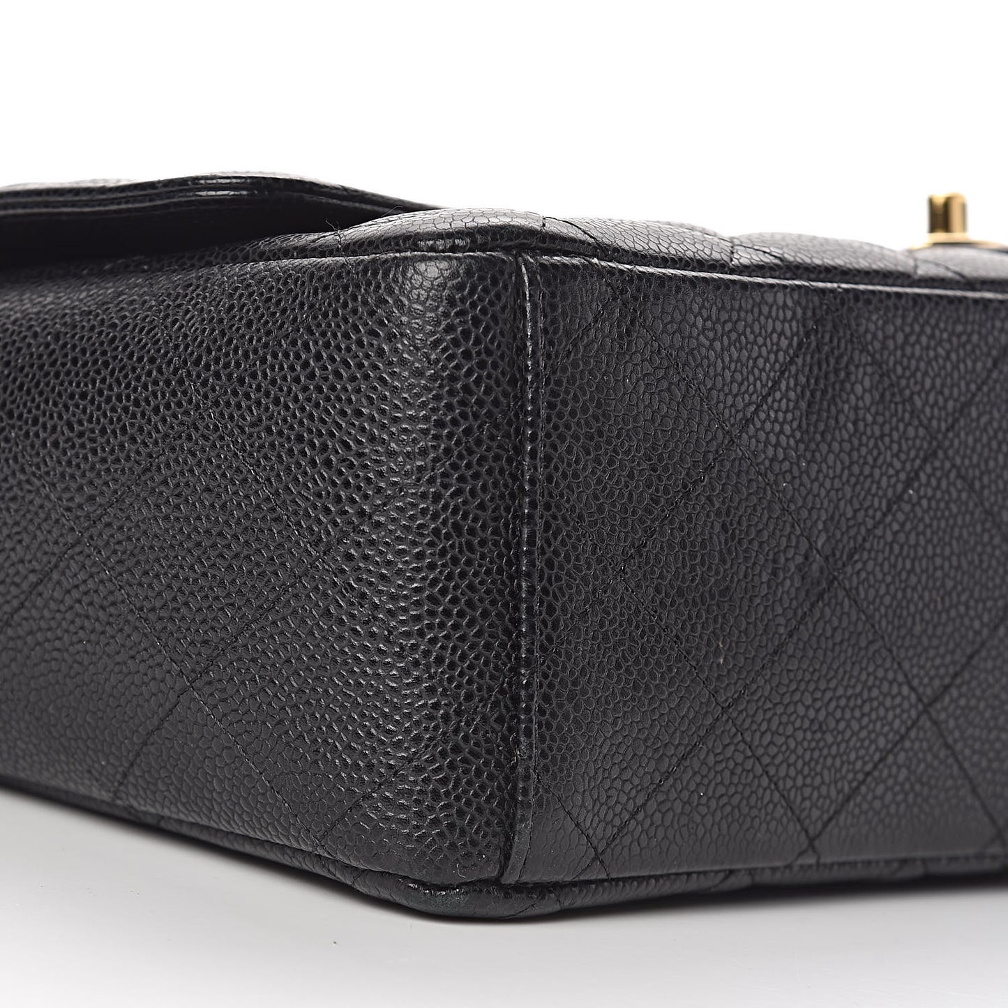 Caviar Quilted Maxi Double Flap Black