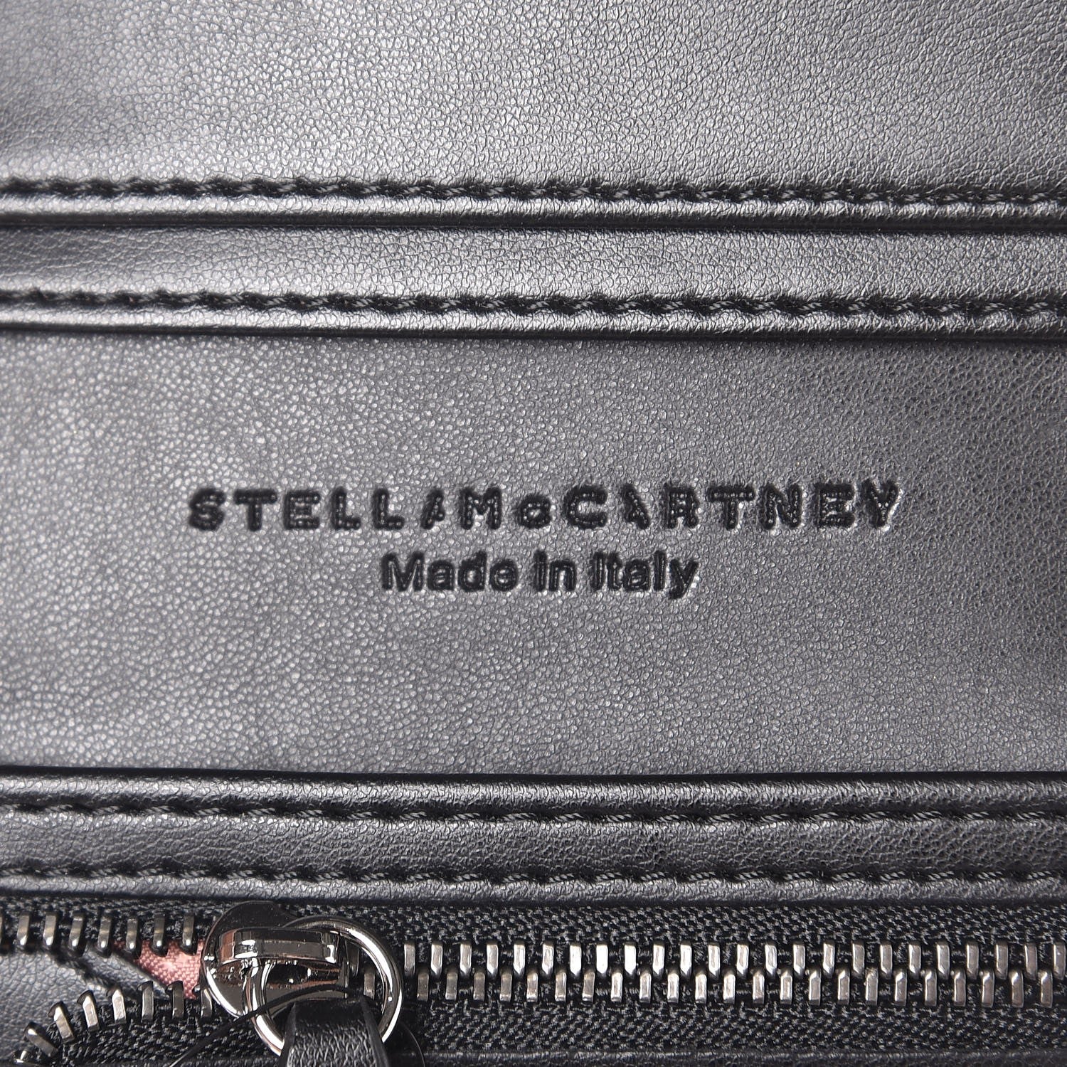 Stella McCartney Shaggy Deer Small Falabella Wallet Black 6 of 6