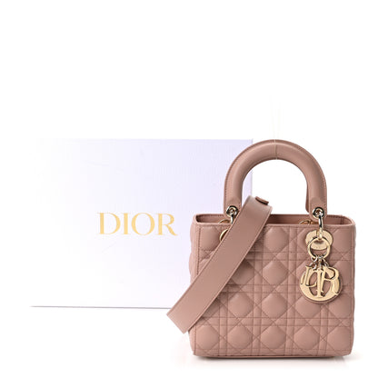 Christian Dior Lambskin Cannage Small Lucky Badges My Lady Dior Fard 11 of 11