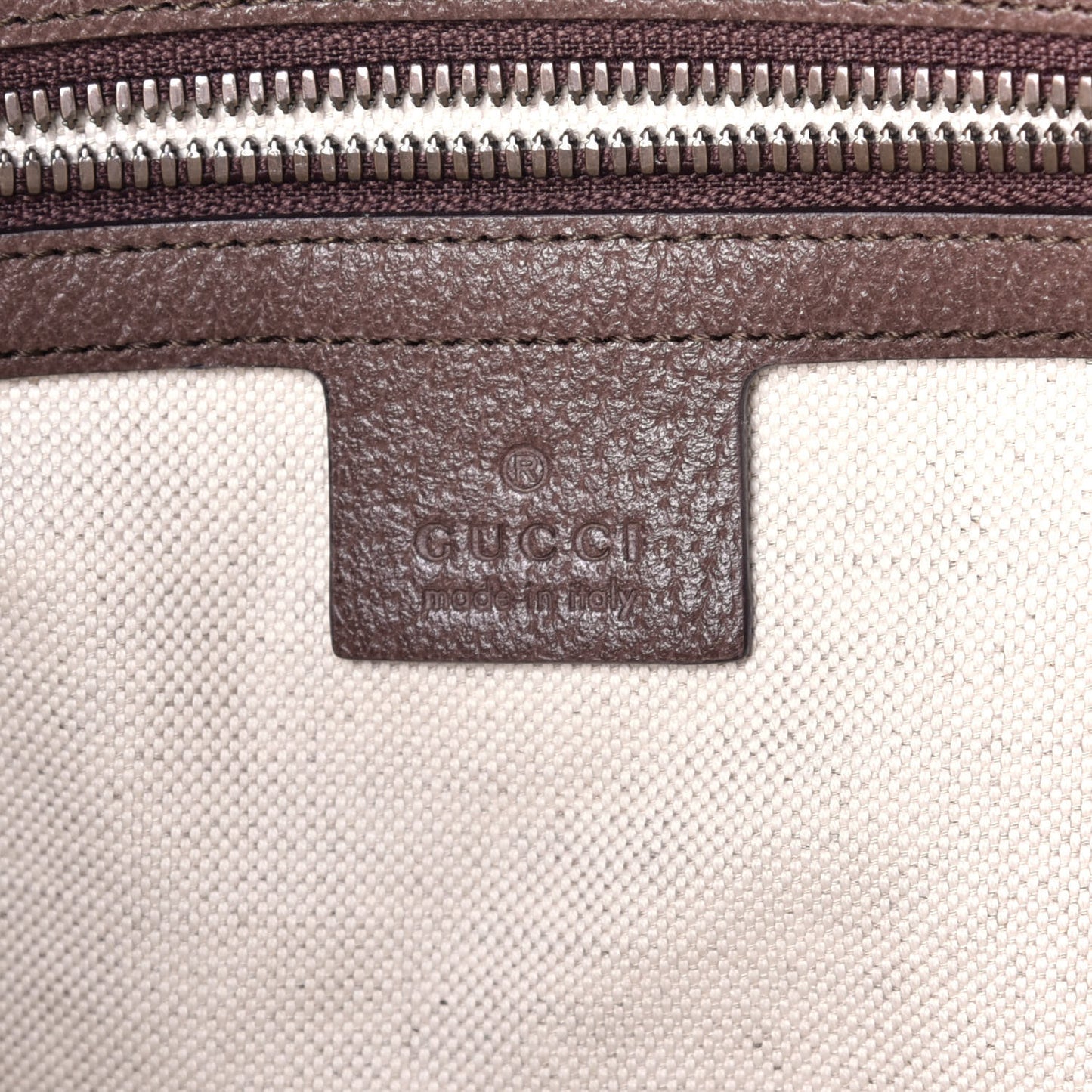 GG Supreme Monogram Web Small Ophidia Half Moon Hobo Brown