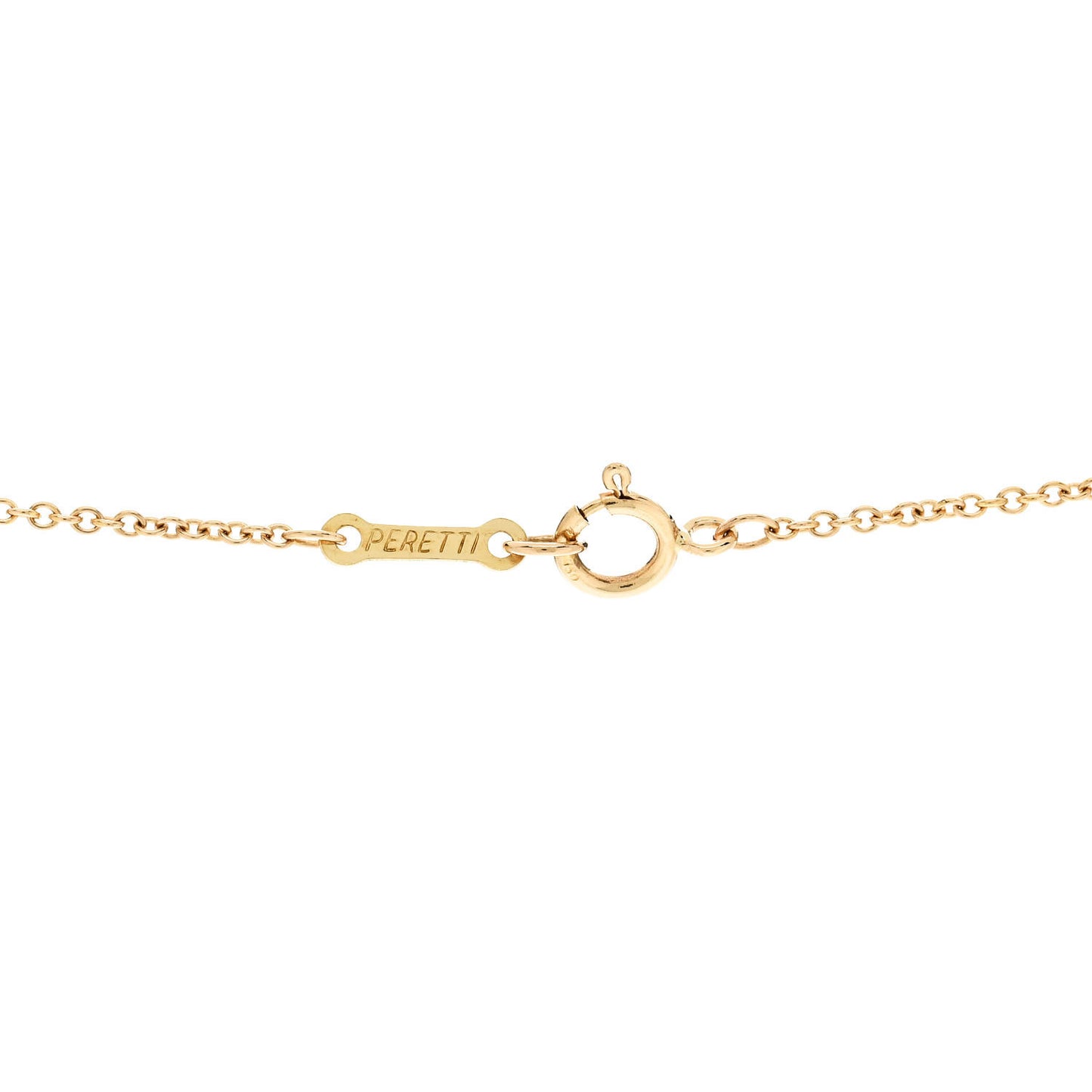 18K Yellow Gold 22mm Elsa Peretti Open Heart Pendant Necklace