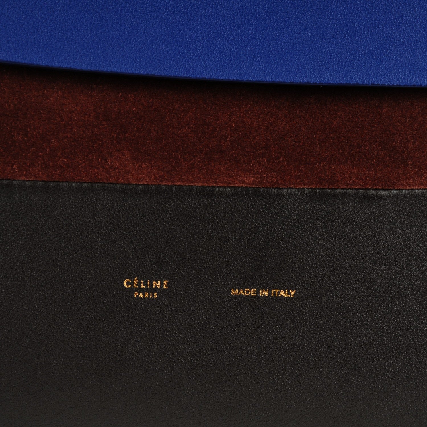 Celine Calfskin Suede All Soft Shoulder Bag Indigo 7 of 7