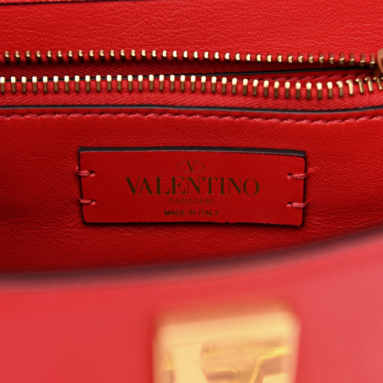 Valentino Garavani Grainy Calfskin Small VSling Top Handle Bag Rouge Pur Cerise 6 of 11