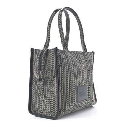 Marc Jacobs Cotton Jacquard Monogram Large The Traveler Tote Bag Beige Multicolor 3 of 12