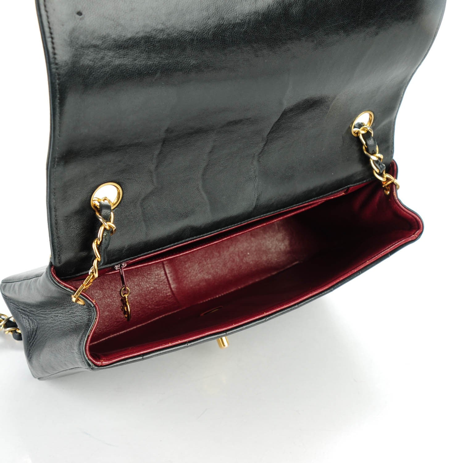 Chanel Lambskin Vertical Quilted Medium Single Flap Black 5 of 8