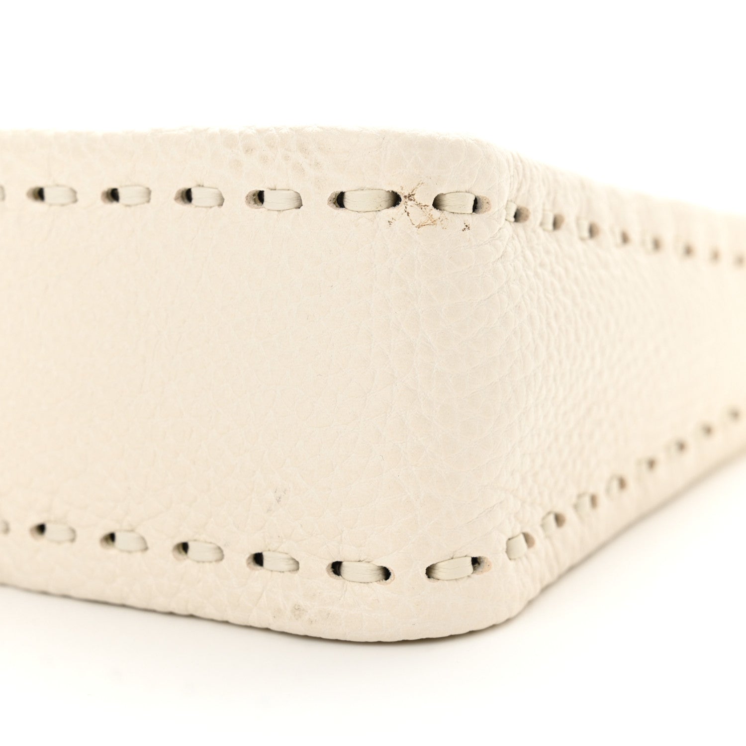 Fendi Cuoio Roma Sellerissima Nappa Sintetica Tape Stitch Mini Fendessence Shoulder Bag White 10 of 12