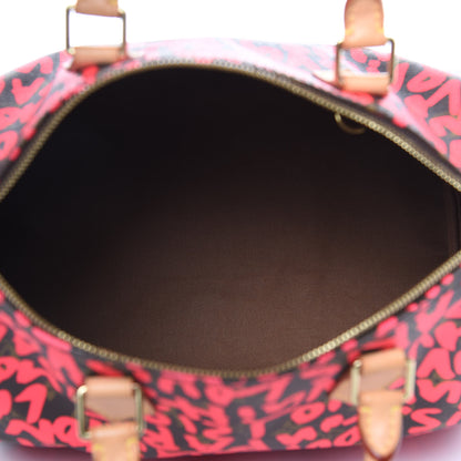 Louis Vuitton Monogram Graffiti Speedy 30 Fuchsia 5 of 15