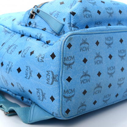 MCM Visetos Side Stud Medium Stark Backpack Blue 5 of 15