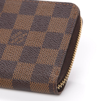 Louis Vuitton Damier Ebene Clemence Wallet Rose Ballerine 8 of 9