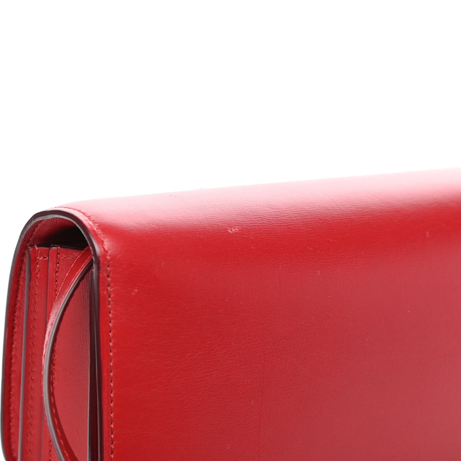 Celine Box Calfskin Medium Classic Box Flap Bag Red 10 of 11