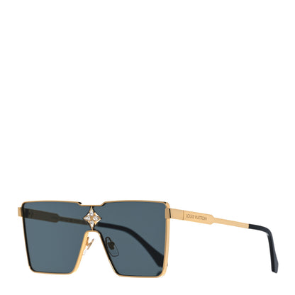 Louis Vuitton Metal Cyclone Sunglasses Z1700U Gold 1 of 9