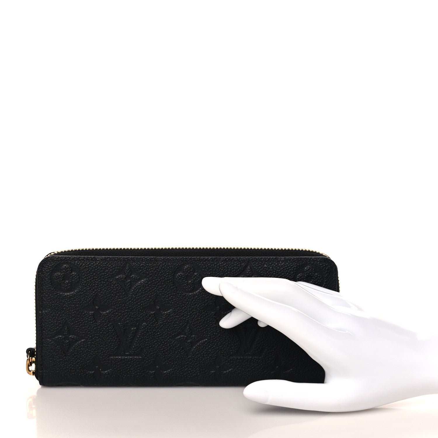 Louis Vuitton Empreinte Clemence Wallet Black 2 of 8