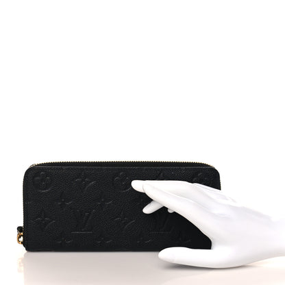 Louis Vuitton Empreinte Clemence Wallet Black 2 of 8