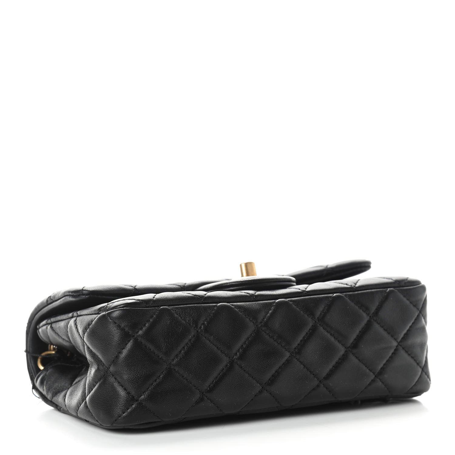 Chanel Lambskin Quilted Mini Rectangular Pearl Crush Flap Black 4 of 9