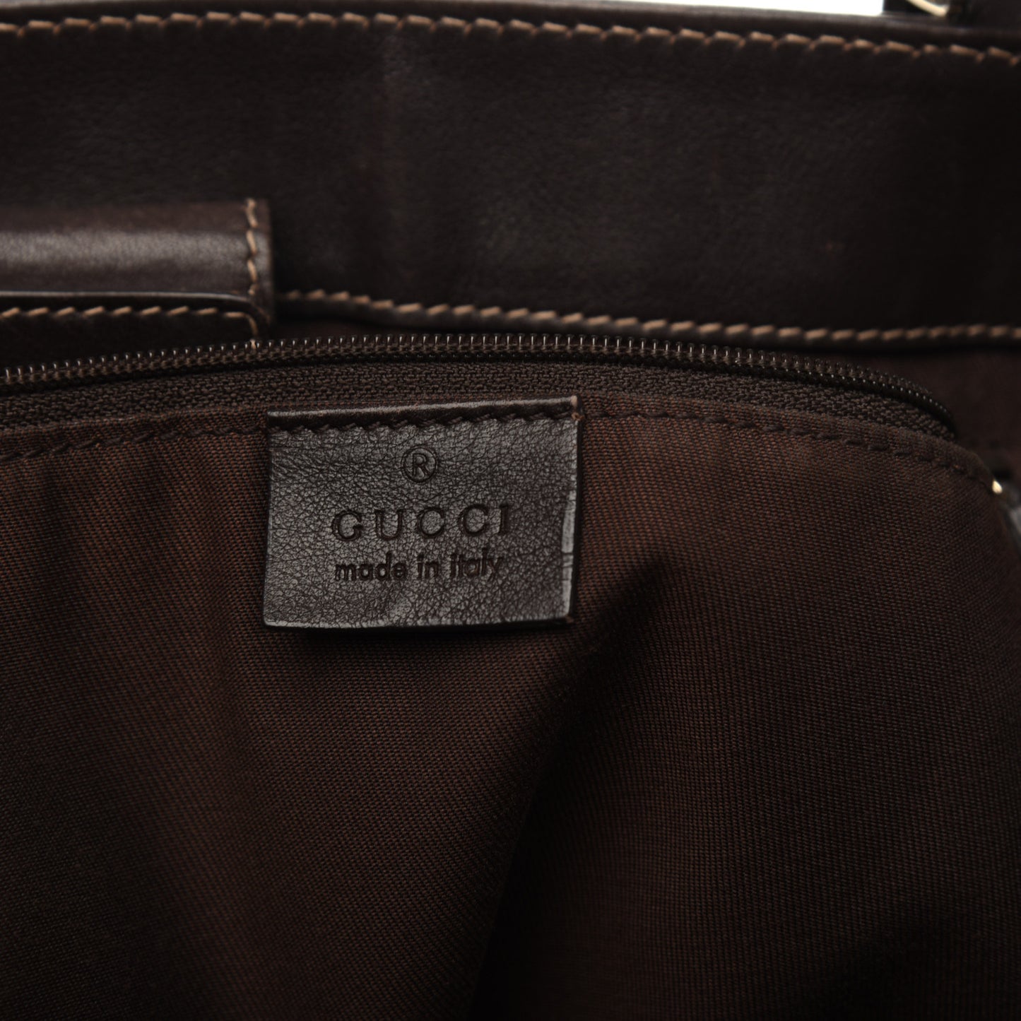 Monogram Medium D Gold Hobo Dark Brown