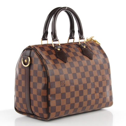 Louis Vuitton Damier Ebene Speedy Bandouliere 25 3 of 9