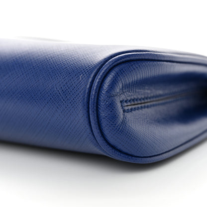 Salvatore Ferragamo Calfskin Shoulder Bag Blue 10 of 11