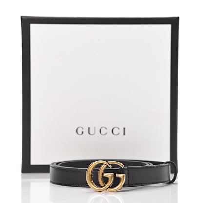 Gucci Calfskin Double G 20mm Belt 85 34 Black 7 of 7