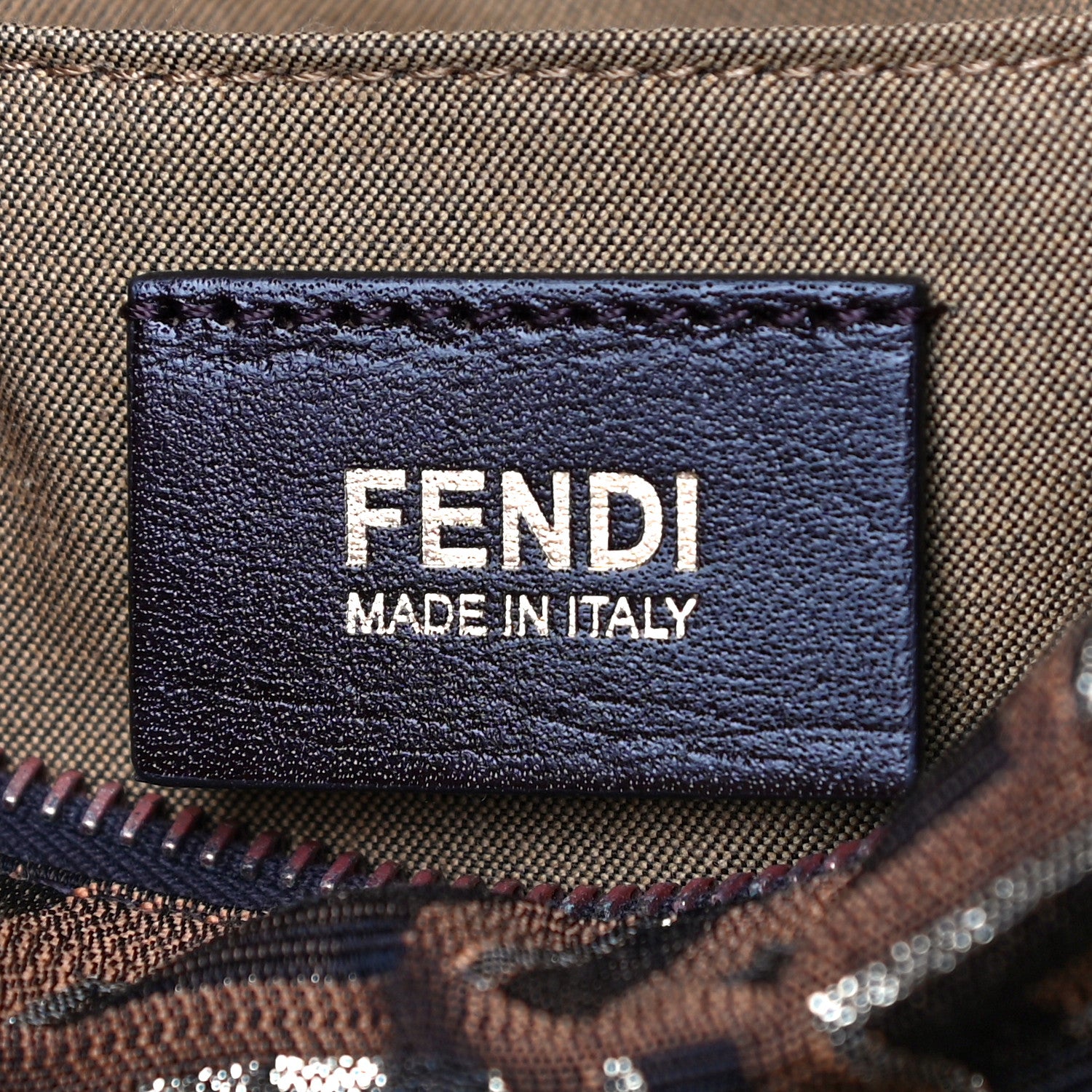 Fendi Zucca Vitello Medium Chef Boston Tobacco Oro Moro 6 of 9