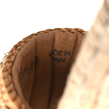 Gucci Raffia Canvas Crystal Interlocking G Espadrilles 37.5 Beige 7 of 8