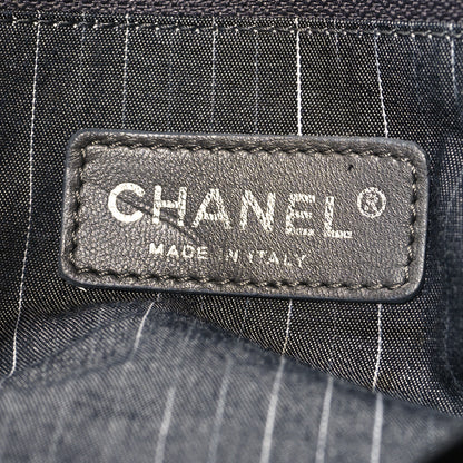 Chanel Lambskin Quilted In Out Flap Tote Black 6 of 12