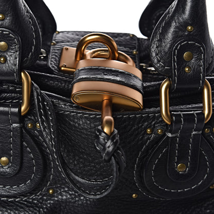 Chloe Calfskin Paddington Satchel Black 11 of 11