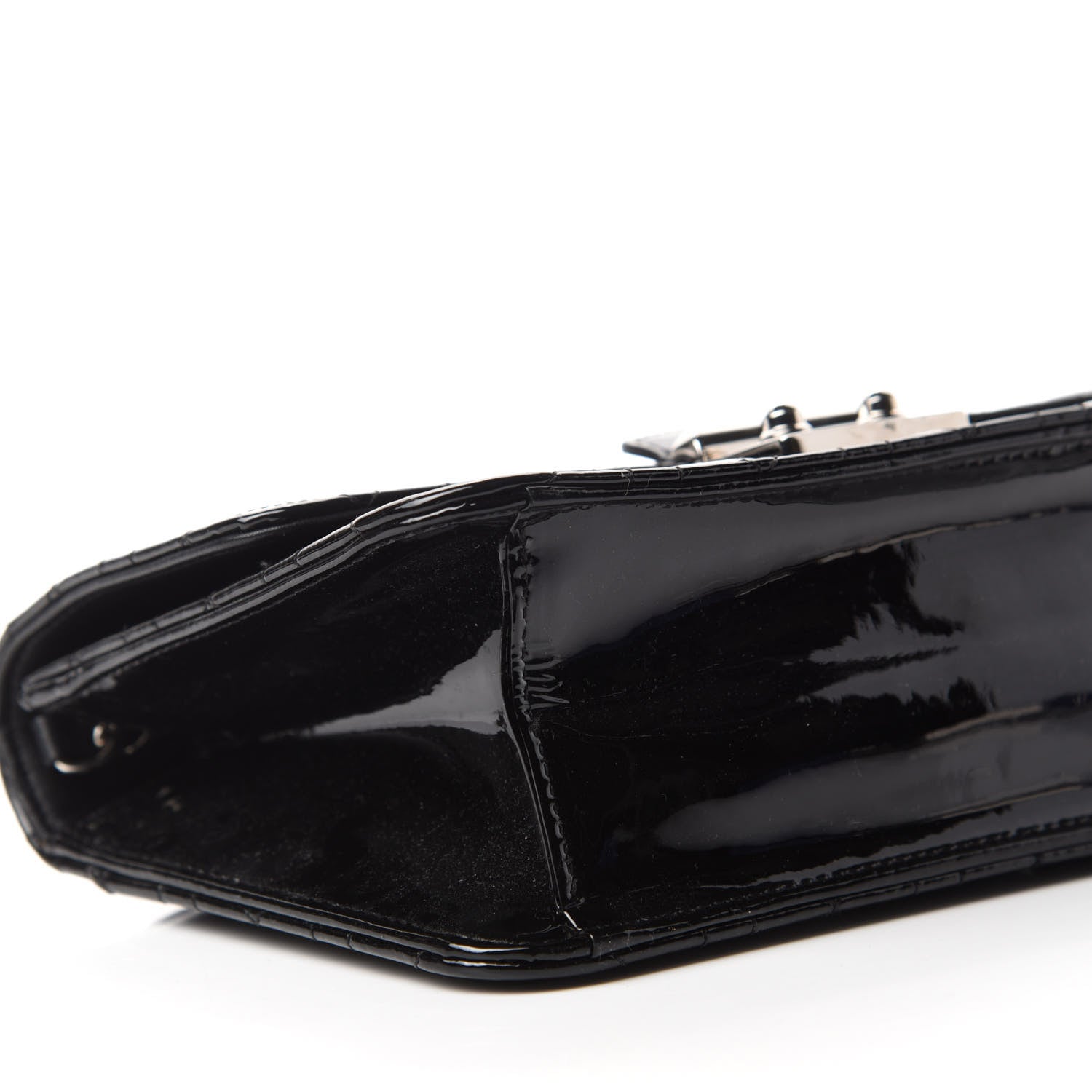 Christian Dior Patent Cannage Miss Dior Promenade Pouch Black 6 of 9