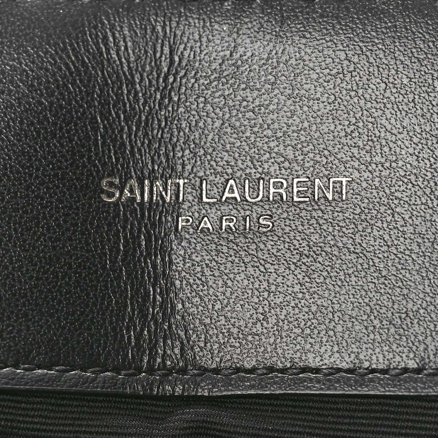 Calfskin Y Quilted Monogram Monochrome Medium Loulou Chain Satchel Black