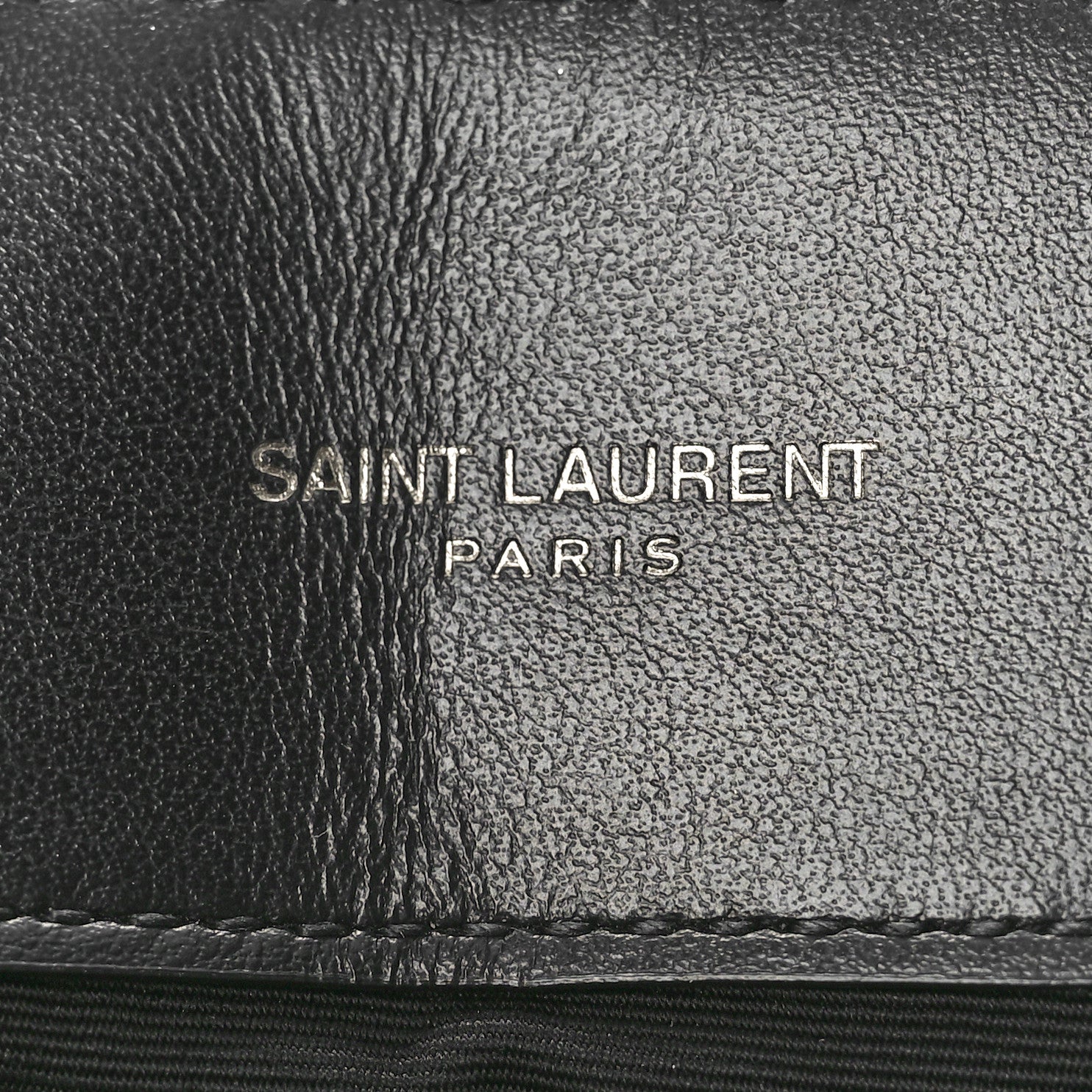 Saint Laurent Calfskin Y Quilted Monogram Monochrome Medium Loulou Chain Satchel Black 6 of 11