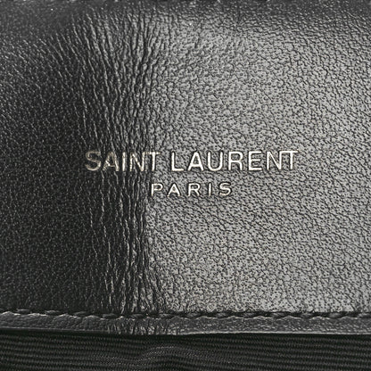 Saint Laurent Calfskin Y Quilted Monogram Monochrome Medium Loulou Chain Satchel Black 6 of 11