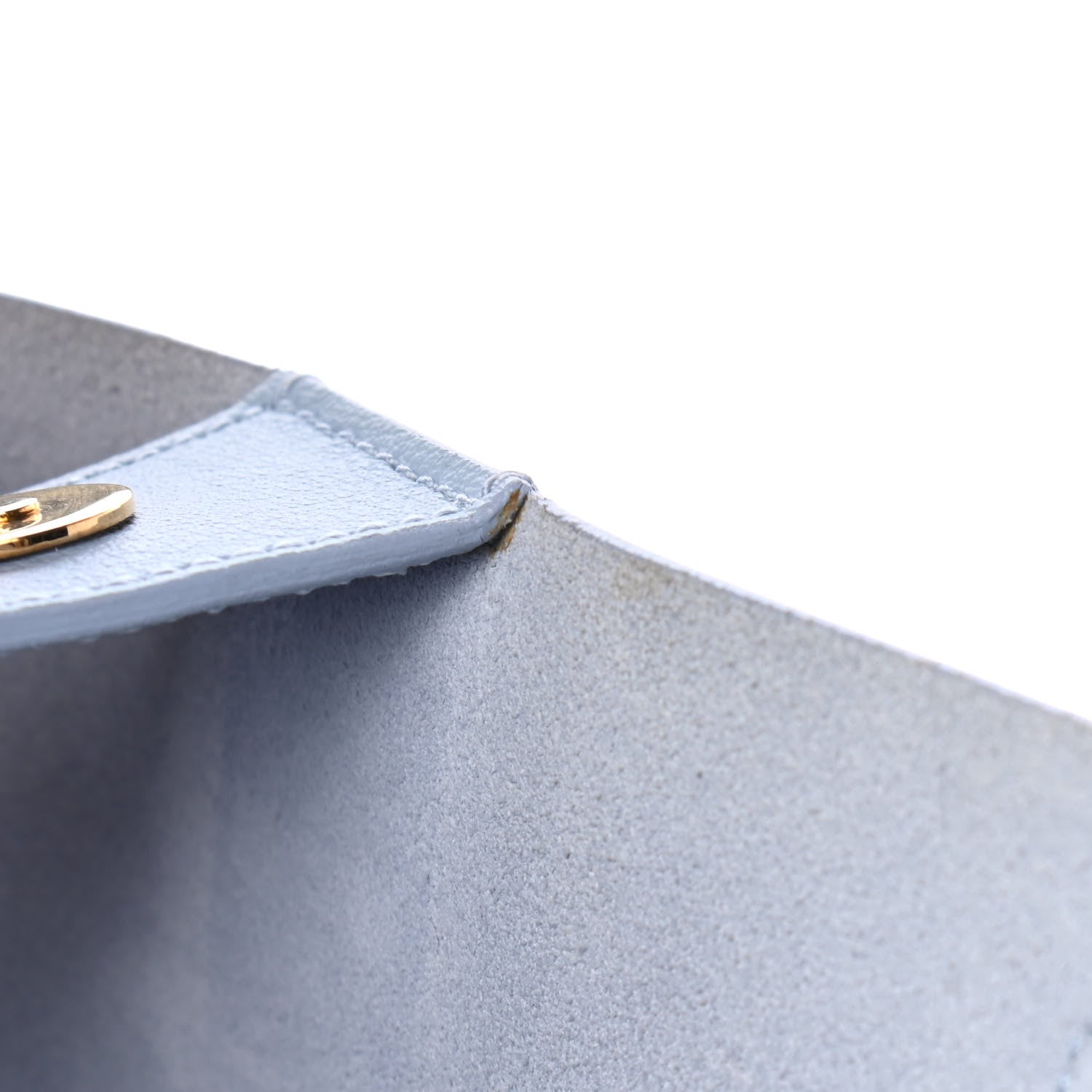 Saint Laurent Calfskin Large Shopping Tote Light Blue 3 of 4