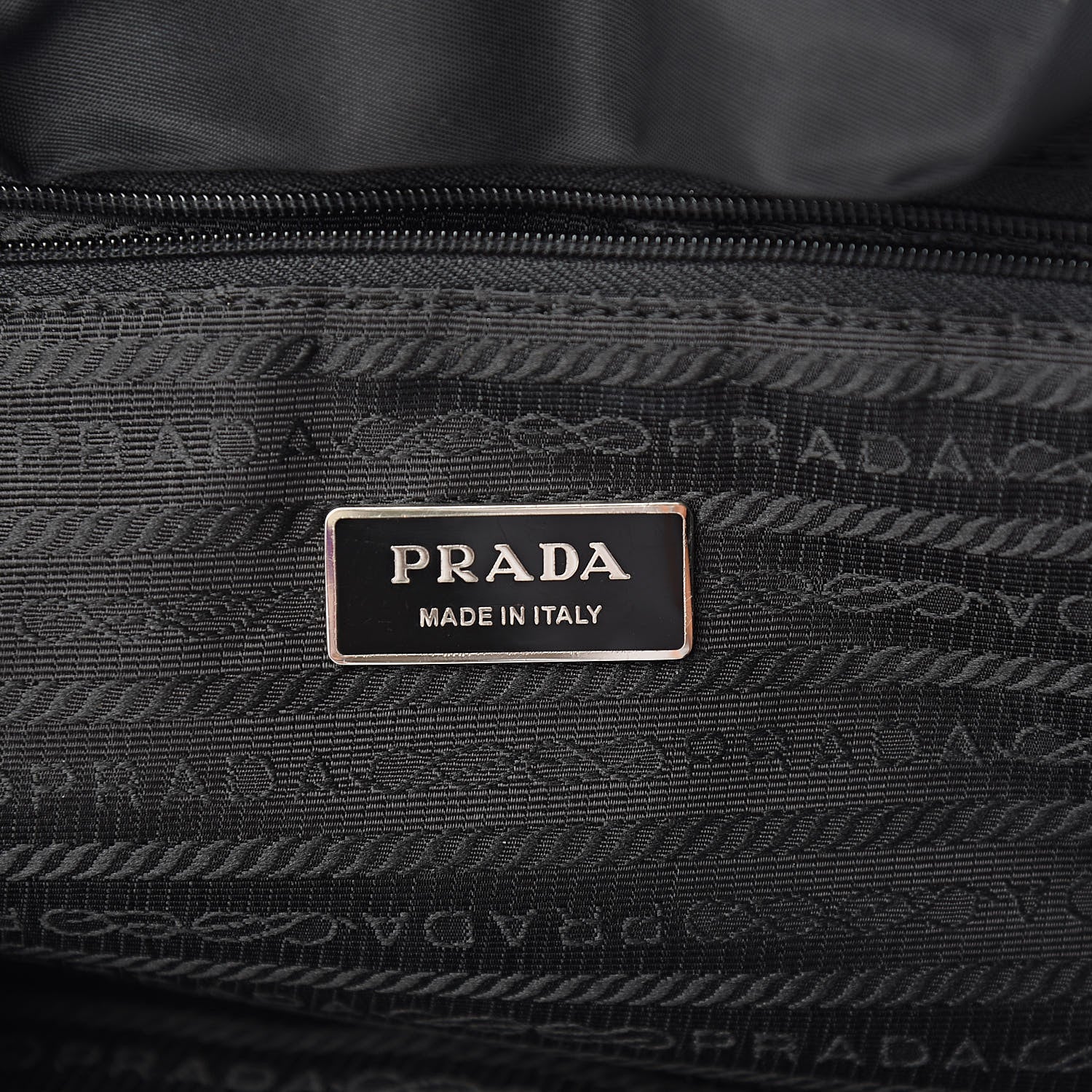 Prada Nylon Vela Medium Backpack Black 6 of 10