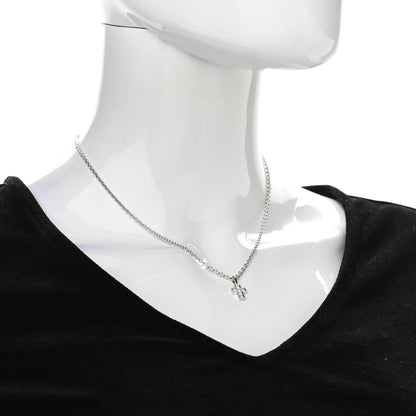 Cartier Platinum Diamond Cross Pendant Necklace 2 of 6
