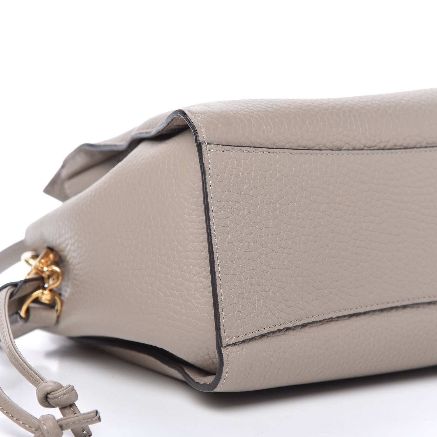 Mulberry Heavy Grain Small Iris Tote Powder Grey Dark Clay 6 of 9