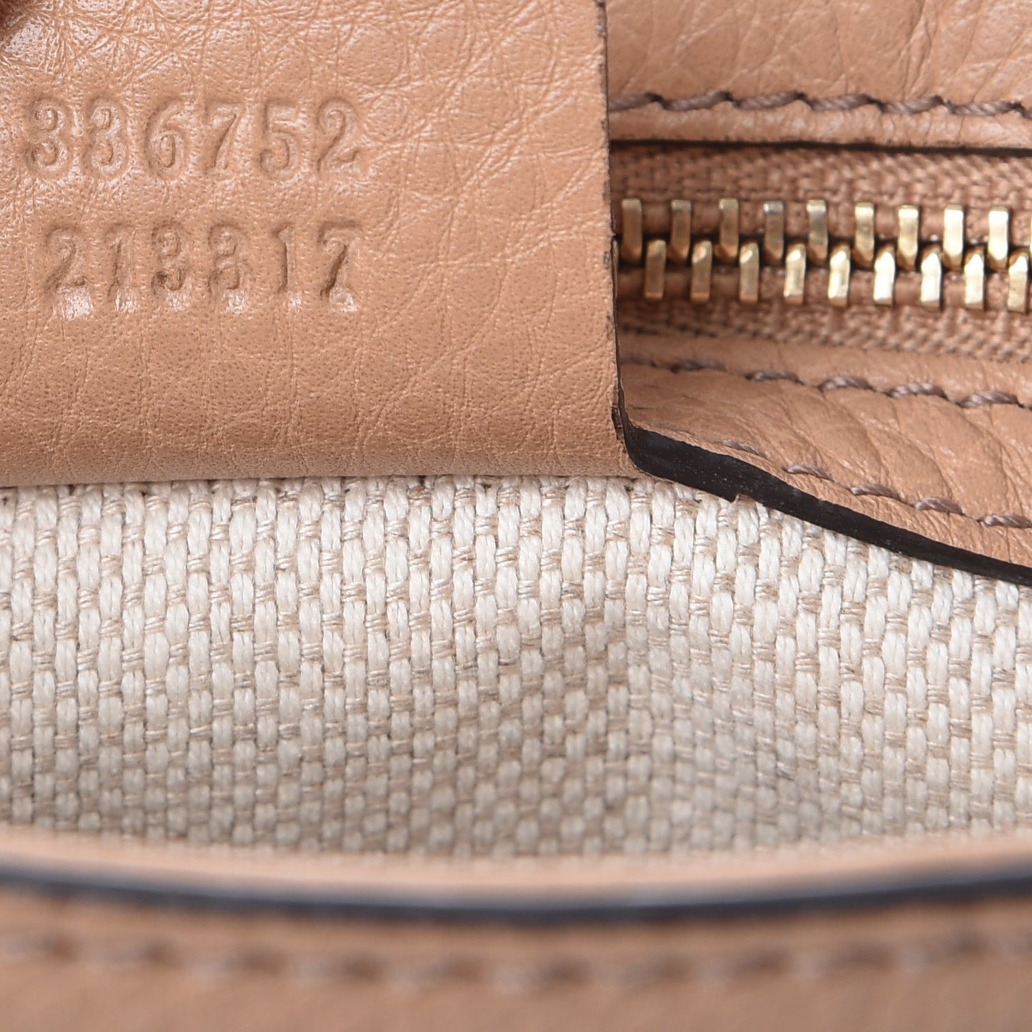 Pebbled Calfskin Medium Soho Flap Crossbody Camelia