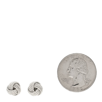 Tiffany Sterling Silver Twist Knot Earrings 2 of 4