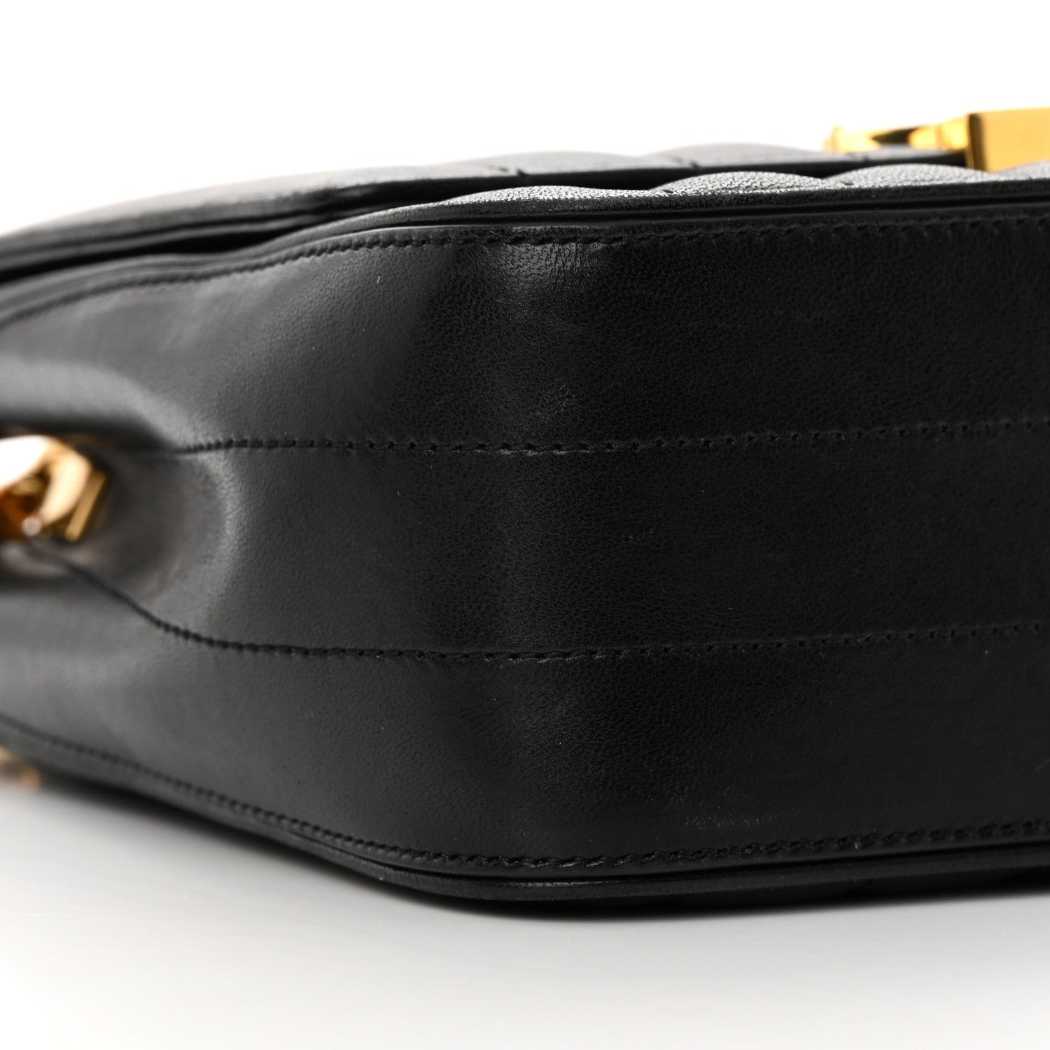 Saint Laurent Lambskin Matelasse Monogram Medium Vicky Chain Bag Black 9 of 15
