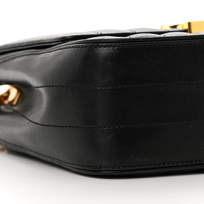 Saint Laurent Lambskin Matelasse Monogram Medium Vicky Chain Bag Black 9 of 15