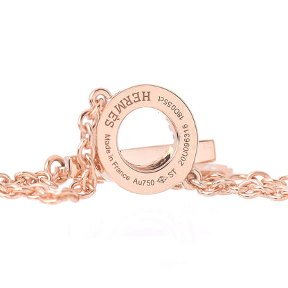 Hermes 18K Rose Gold Diamond Finesse Bracelet ST 4 of 4